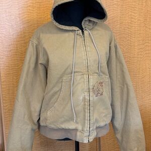 Sky High Farm Tan Hooded Work Jacket